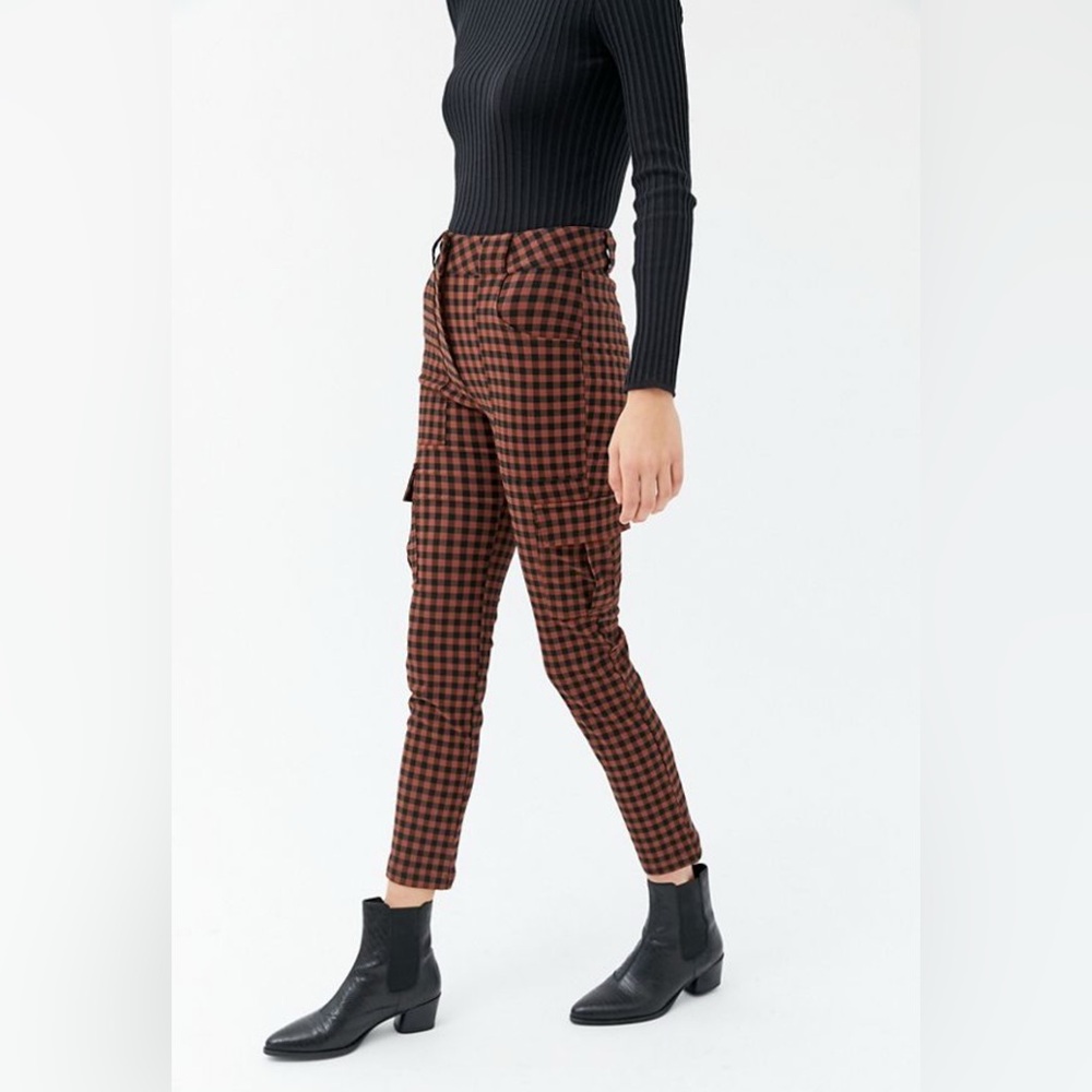 Urban Outfitters Brown Checkered Pants